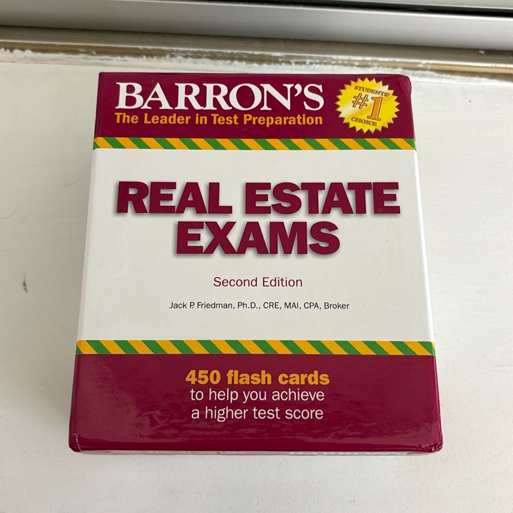 Barrons Real Estate exam cards